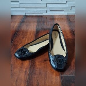 Women's Michael Kors Fulton Black Flats Size 8.5